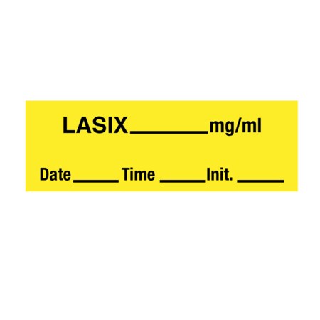 Nevs Tape, Lasix 1/2" x 500" Yellow w/Black SANT-26